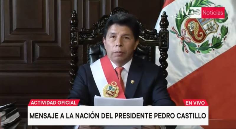 Peru's Castillo dissolves Congress, to name 'emergency' govt