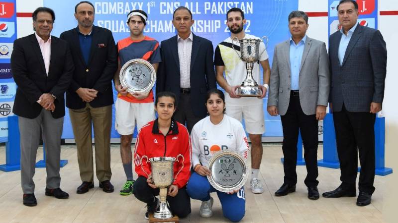 Nasir Iqbal, Zainab Khan win 1st CNS All Pakistan Squash Championship titles