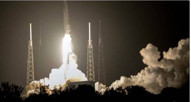 A SpaceX Falcon 9 rocket, with a payload including two lunar rovers from Japan and the United Arab Emirates, lifts off from Launch Complex 40 at the Cape Canaveral Space Force Station in Cape Canaveral on Dec 11, 2022. 