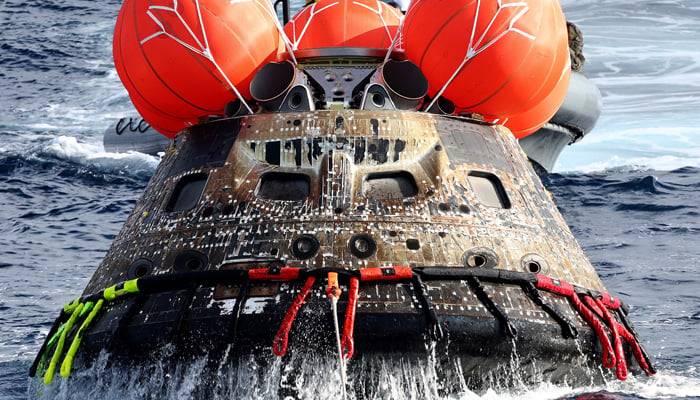 NASA capsule Orion splashes down after record-setting lunar voyage