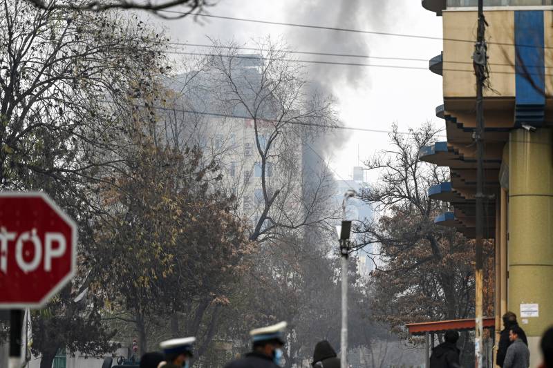 Loud blast, shots heard near China hotel in Afghan capital