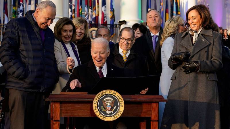 US President Joe Biden on Tuesday signed into law a bill granting federal protections to same-sex marriage