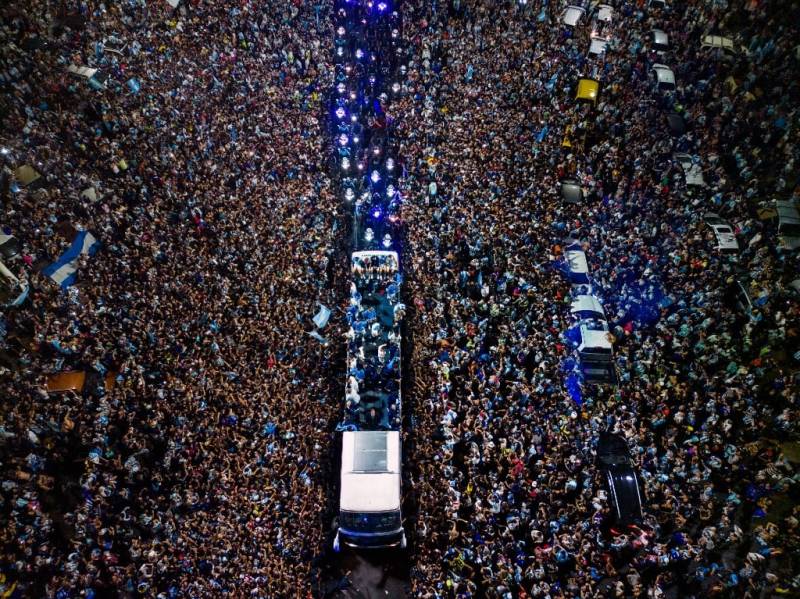 Millions of Argentines who crammed the streets of Buenos Aires to celebrate an unforgettable moment with Lionel Messi and his World Cup winning 