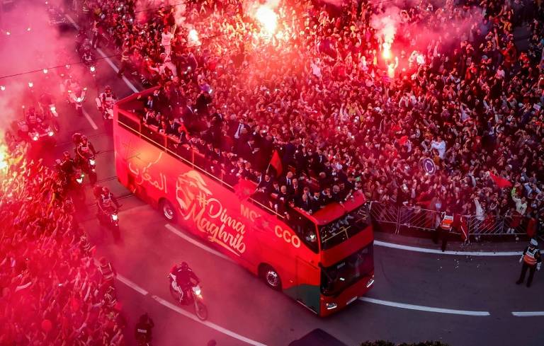 Morocco World Cup team arrives home to heroes' welcome