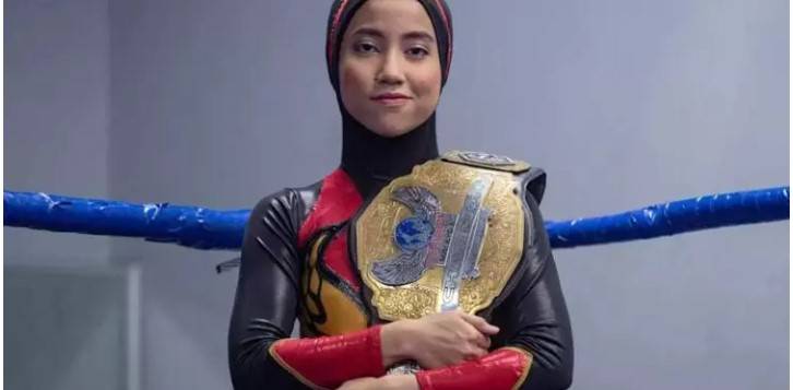 Nor Diana becomes first Hijab-wearing wrestler