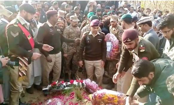 Bannu martyr Subedar Major Khurshid Akram laid to rest