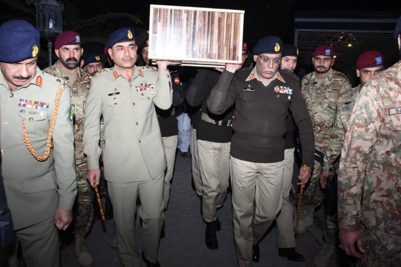 Martyred Captain of Kahan Blast buried in Rawalpindi