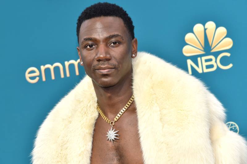 In this file photo taken on September 12, 2022 US comedian Jerrod Carmichael arrives for the 74th Emmy Awards at the Microsoft Theater in Los Angeles. The Golden Globes -- long known as Hollywood's favorite party, but rocked by recent scandals -- will attempt to stage a celebrity-filled comeback Tuesday, as films from Steven Spielberg's 