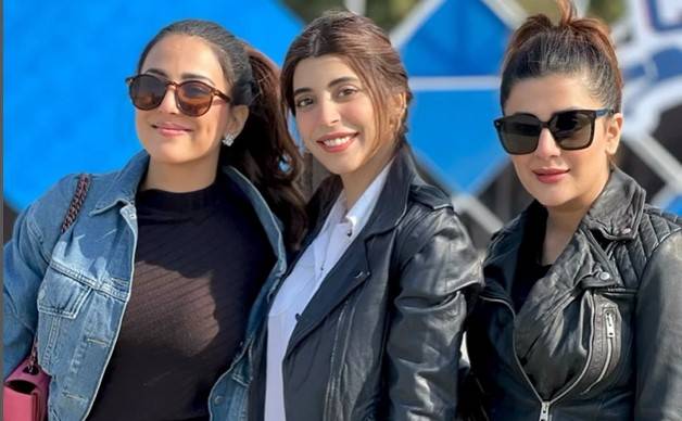 Urwa Hocane, Kubra Khan and Ushna Shah at Karachi’s biggest Women Biker Rally