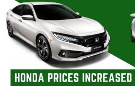 HONDA cars prices increased up to Rs5,50,000