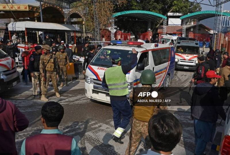 59 martyred, 158 injured as suicide blast flattens Peshawar mosque