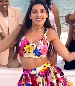 Nora Fatehi sets internet on fire while celebrating 31st birthday at yatch in Dubai