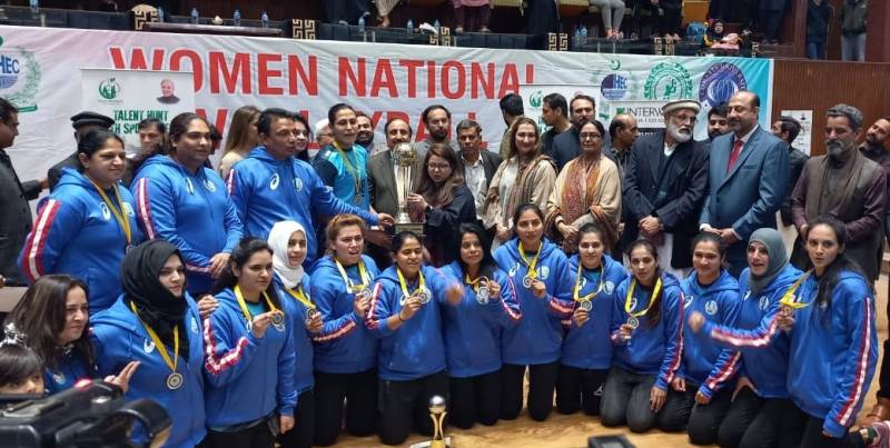 Wapda successfully defends Women National Volleyball title