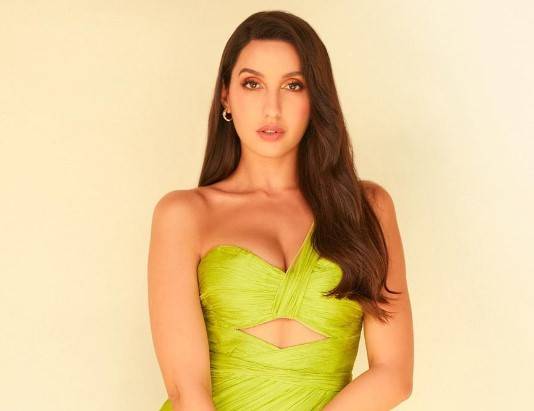 Bollywood actress and dancer Nora Fatehi captivated her Instagram family of more than 44.1 million with her dreamy photos in a green ensemble