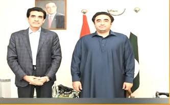 Advisor to Prime Minister on Tourism and Sports Awn Chaudhry called on Foreign Minister Bilawal Bhutto Zardari