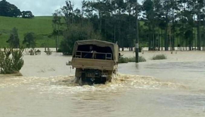 New Zealand redeployed gunships and helicopters to deliver water, food and fuel to cities cut off by Cyclone Gabrielle,