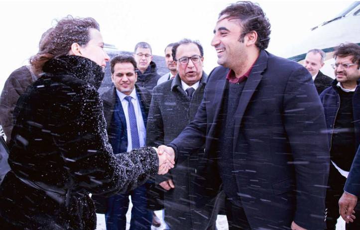 FM Bilawal lands in Lithuania on one-day visit