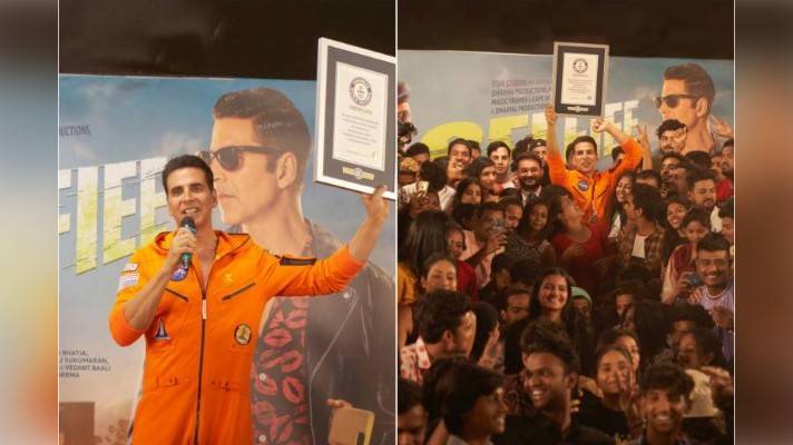 Akshay Kumar breaks Guinness World Record by taking 184 selfies in 3 minutes