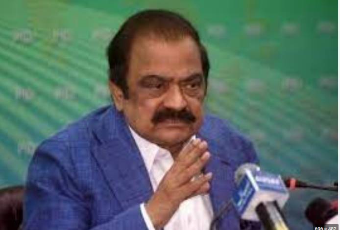 Interior Minister Rana Sanaullah 