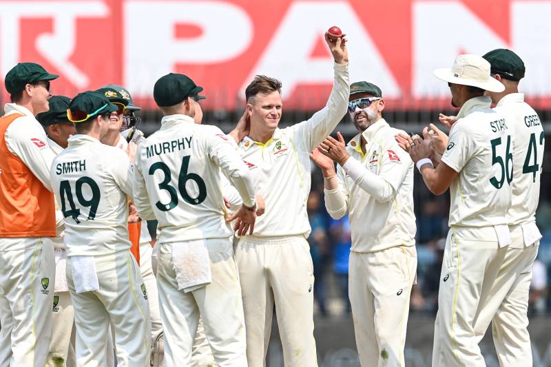 Australia spinners skittle India for 109 in third Test