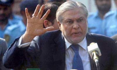 Ishaq Dar fumes at resignation question