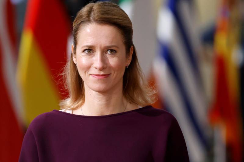 In this file photo taken on October 21, 2022 Estonia's Prime Minister Kaja Kallas arrives for the second day of a EU leaders Summit at The European Council Building in Brussels. AFP