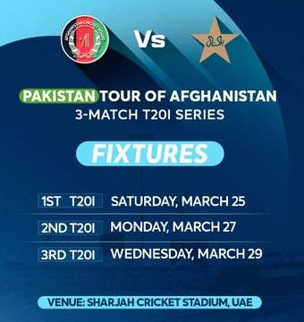 Afghanistan announce schedule for home series against Pakistan