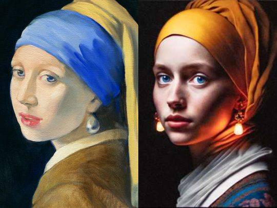 Girl with AI earrings sparks Dutch art controversy