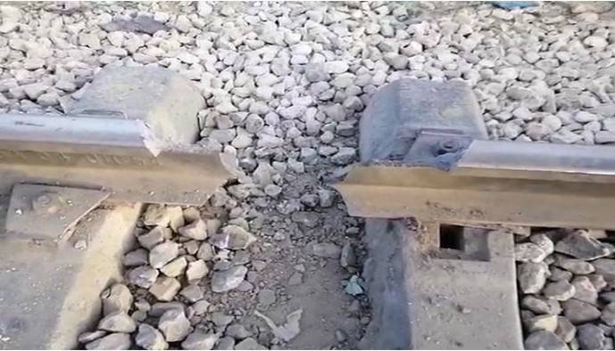 Train service suspended after bomb blast damages track near Kotri