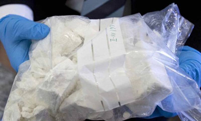 Heroin recovered from parcel booked for London