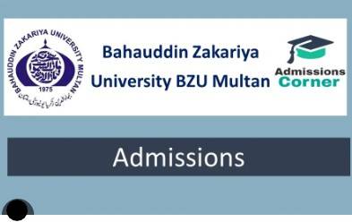 Bahauddin Zakariya University Multan starts admissions in 5th semester