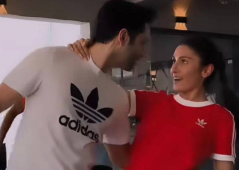 Ayeza & Danish’s ENERGETIC DANCE ROUTINE in workout gear; your thoughts?