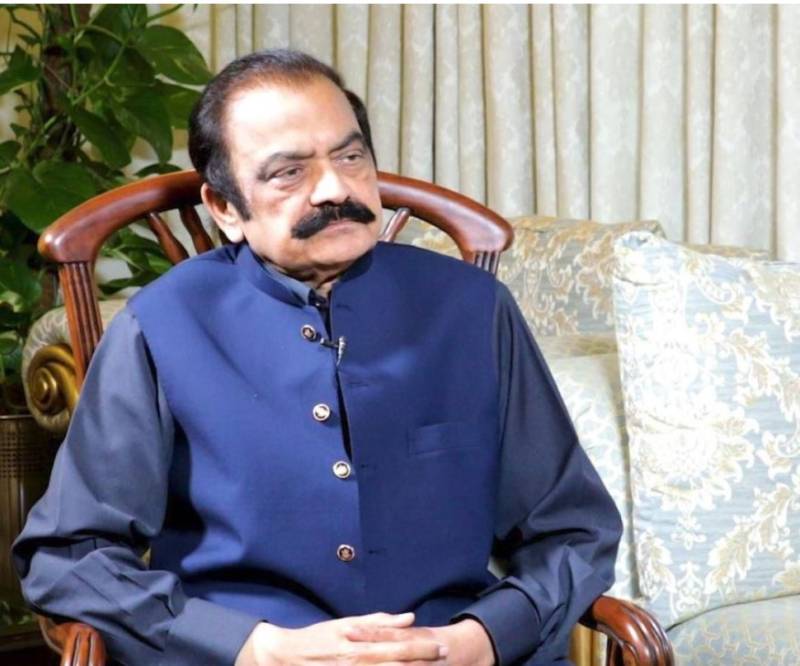 Federal Interior Minister Rana Sanaullah 