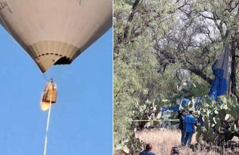 Two die after hot-air balloon catches fire in Mexico