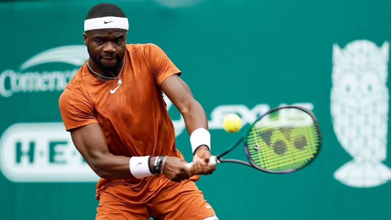 Frances Tiafoe defeated Thomas Etcheverry to win the ATP clay court title in Houston.