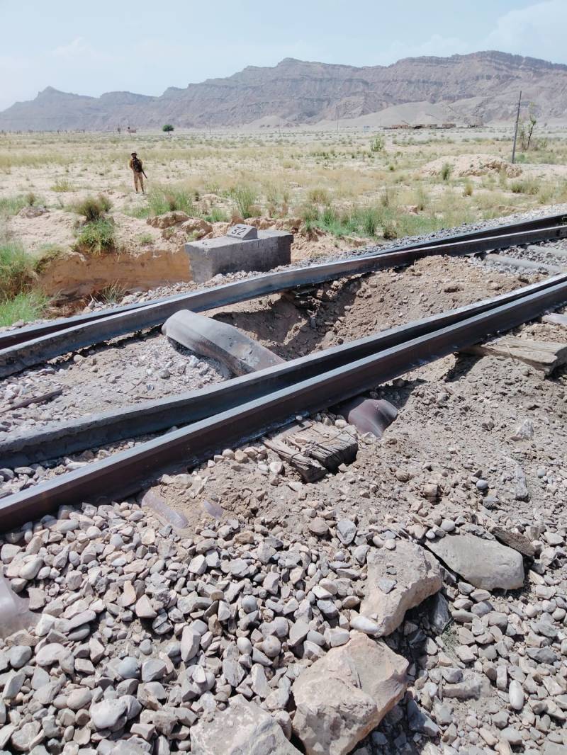 Railway track blown up in Bolan Valley 