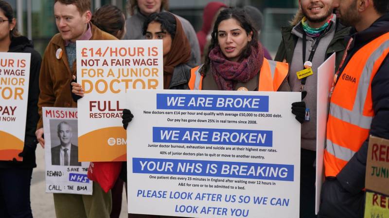 England's health service set for 'catastrophic' doctors' strike