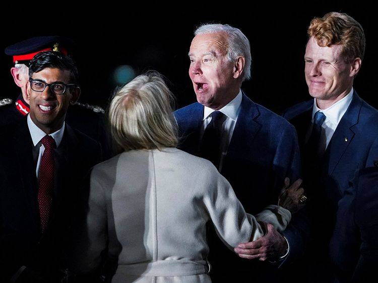 Biden touts peace and prosperity in restive Northern Ireland