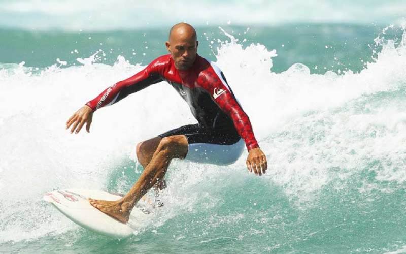 Eleven-time world champion Kelly Slater 