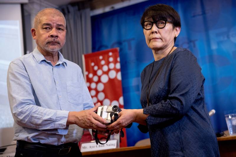 Camera of Japanese journalist slain in Myanmar returned after 16 years