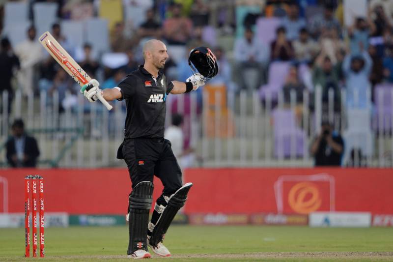 Mitchell's successive hundred lifts New Zealand to 336-5 in second ODI