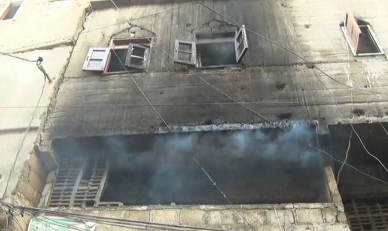 7 of family suffer injuries as fire breaks out in Karachi building