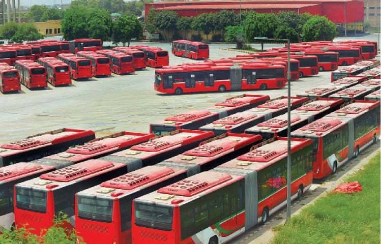 Metro bus service suspended ahead of PTI Lahore rally