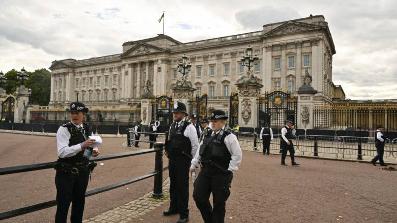 Police detain man after 'shotgun cartridges' thrown into Buckingham Palace