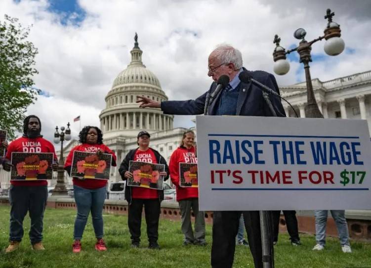 Push for $17-an-hour US minimum wage