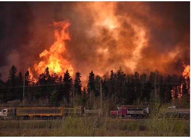 25,000 flee out-of-control wildfires in western Canada