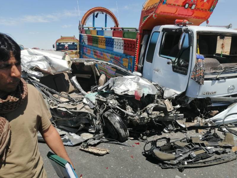 Three die in van-truck collision in Loralai