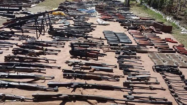 Huge cache of weapons seized at Torkham border