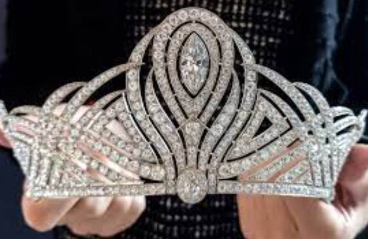 Coronation tiara crowns Geneva jewels auction