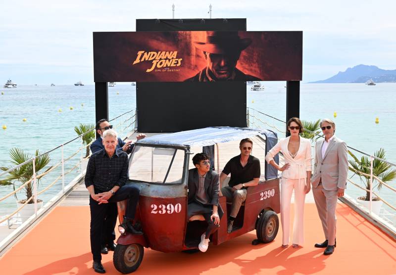 Indiana Jones swings on to red carpet at Cannes